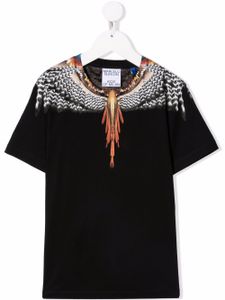 Marcelo Burlon County Of Milan Kids t-shirt à imprimé ailes - Noir
