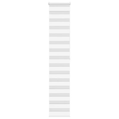 VidaXL Zebra rolgordijn 50x200 cm stofbreedte 45,9cm polyester wit