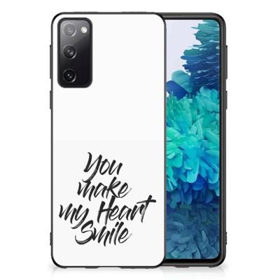 Samsung Galaxy S20 Hoesje met Quotes Heart Smile