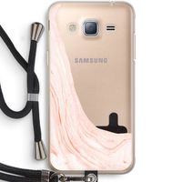 Peach bath: Samsung Galaxy J3 (2016) Transparant Hoesje met koord