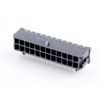 Molex 430452402 Male header, inbouw (standaard) Totaal aantal polen: 24 Rastermaat: 3.00 mm Inhoud: 1 stuk(s) Tray