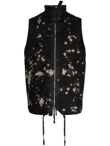 Boris Bidjan Saberi high-neck camouflage-pattern gilet - Noir