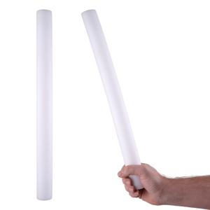 Partystaaf / foam stick met blauw LED licht - 2x - 48 cm - lichtstaven / partysticks