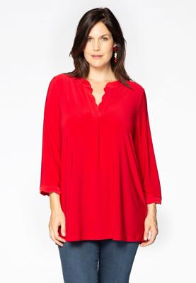 Yoek Tuniek met schulprand | Rood | Maat 50/52
