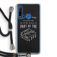 Life: Huawei P20 Lite (2019) Transparant Hoesje met koord Life: Huawei P20 Lite (2019) Transparant Hoesje met koord