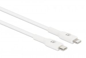 Manhattan USB-kabel USB-C stekker, Apple Lightning stekker 2.00 m Wit 394529