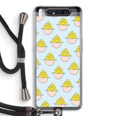 Citroenen: Samsung Galaxy A80 Transparant Hoesje met koord