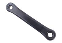 Dotek Crankarm links 152mm aluminium - zwart