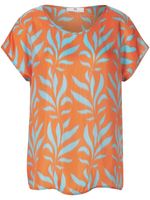 Mouwloze blouse Van Peter Hahn oranje - thumbnail