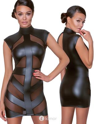 * COTTELLI Mattlook mini jurk met powernet inzet, CC2717905