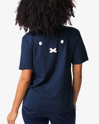 HEMA Nijntje dames T-shirt jersey print donkerblauw (donkerblauw)