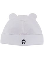 Aigner Kids bonnet à logo brodé - Blanc