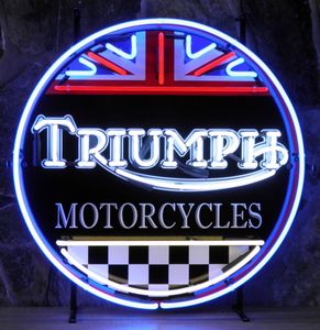 Triumph Motorcycles Neon Verlichting - 60 x 60 cm