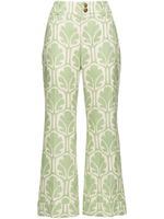 La DoubleJ pantalon court à motif géométrique - Vert - thumbnail