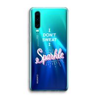 Sparkle quote: Huawei P30 Transparant Hoesje