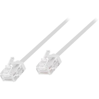 LogiLink CQ3091U RJ45 Netwerkkabel, patchkabel CAT 6A U/UTP 10.00 m Wit Extreem dun, Zeer flexibel, Vlambestendig, Halogeenvrij 1 stuk(s)