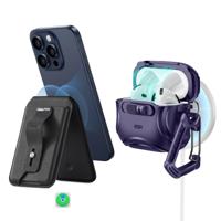 Cyber FlickLock Everyday-Carry Bundle for AirPods 4 Dark Purple