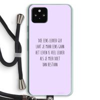 Gek: Pixel 5a 5G Transparant Hoesje met koord