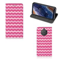 Nokia 9 PureView | Hoesje met Magneet | Waves Pink