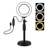 Vlogging lamp voor op een bureau verstelbare hoogte: 18cm-28cm