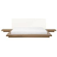 Beliani-ZEN-Futon tweepersoonsbed-Lichte houtkleur-180 x 200 cm-MDF - thumbnail