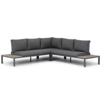 Domani Furniture La Festa platform loungeset 3 dlg antraciet/polywood - thumbnail