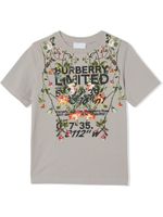 Burberry Kids t-shirt à imprimé graphique - Gris Burberry Kids t-shirt à imprimé graphique - Gris