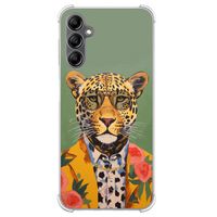 Samsung Galaxy A14 shockproof hoesje - Luipaard hipster