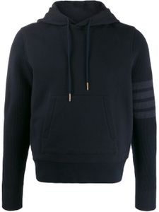 Thom Browne hoodie à 4 bandes signature - Bleu