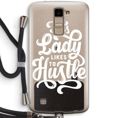 Hustle Lady: LG K10 (2016) Transparant Hoesje met koord