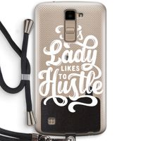 Hustle Lady: LG K10 (2016) Transparant Hoesje met koord