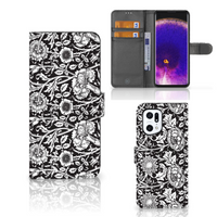 OPPO Find X5 Pro Hoesje Black Flowers