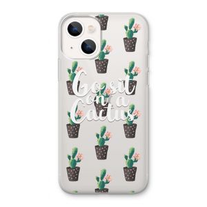 Cactus quote: iPhone 13 Transparant Hoesje