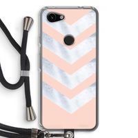 Marmeren pijlen: Pixel 3a Transparant Hoesje met koord