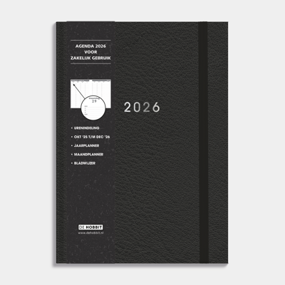 A4 Zakenagenda 2026 Zwart