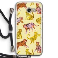 Cute Tigers and Leopards: Samsung Galaxy A5 (2017) Transparant Hoesje met koord