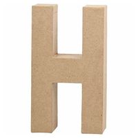 Letter Papier-maché H, 20,5cm