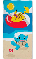 Pokemon strandlaken Pikachu en Squirtle 70 x 140 cm - thumbnail