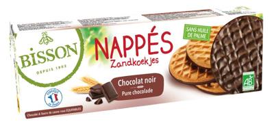 Bisson Pure chocolade frosted granenkoekjes bio