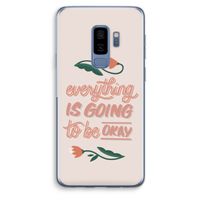 Optimistic flower girl: Samsung Galaxy S9 Plus Transparant Hoesje