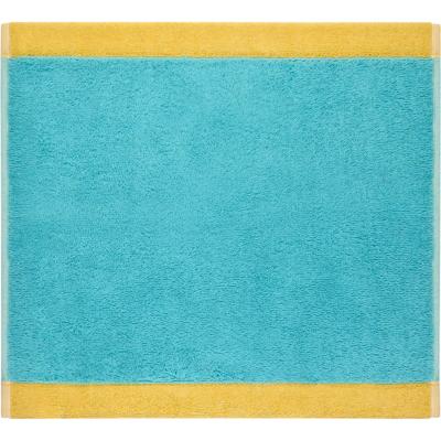 Cawö Cawo Lifestyle Splash Doubleface 7071 Gezichtsdoekje 30x30 türkis/apricot
