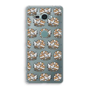 Slapende poes: Sony Xperia XZ2 Compact Transparant Hoesje