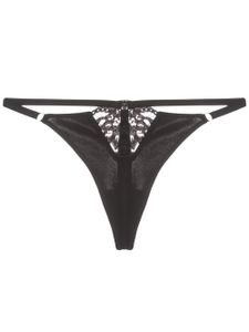 Fleur Du Mal string Charlotte en dentelle - Noir