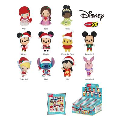 Disney PVC Bag Clips Disney Christmas Series 26 Display (24)