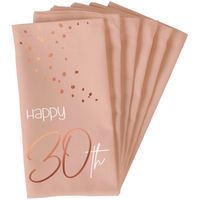 Servetten 30 Jaar Elegant Blush (10st) - thumbnail