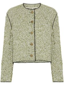 Philosophy Di Lorenzo Serafini veste boutonnée en tweed - Vert