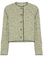 Philosophy Di Lorenzo Serafini veste boutonnée en tweed - Vert