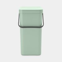 Brabantia Sort & Go afvalemmer 16 liter - Jade Green - thumbnail