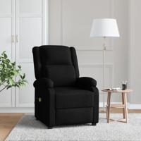 Massagestoel stof zwart