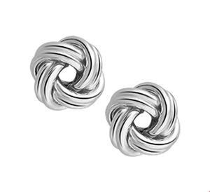 Oorknoppen Knoop zilver